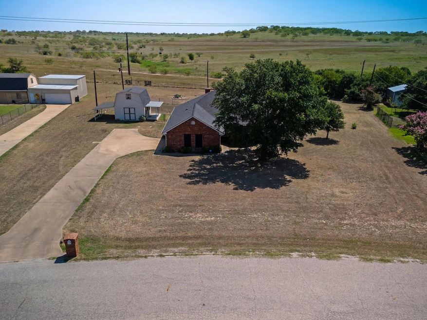 Aerial view with a rural view