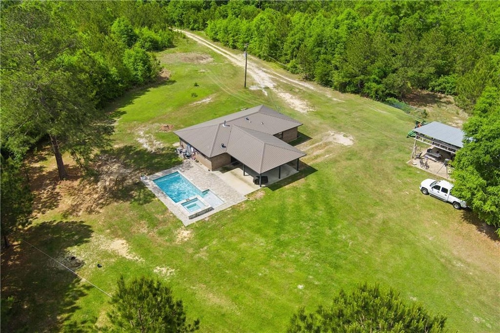 Birds eye view of property
