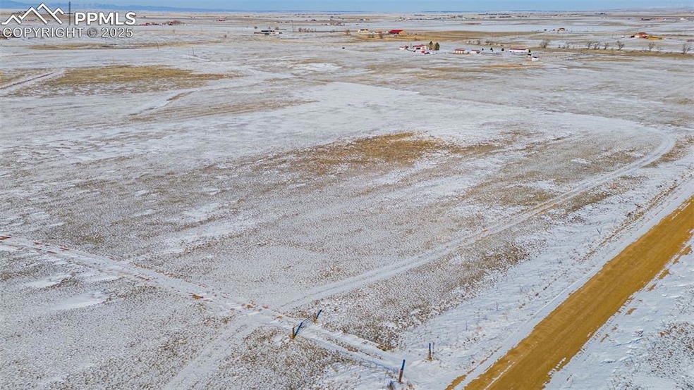 Aerial view with a rural view