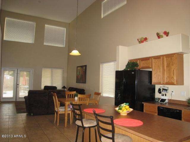 Kitchen looking into Family Room