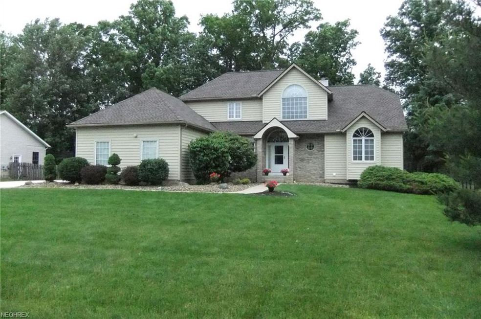 Front View of home situated on over 1/2 acre of la