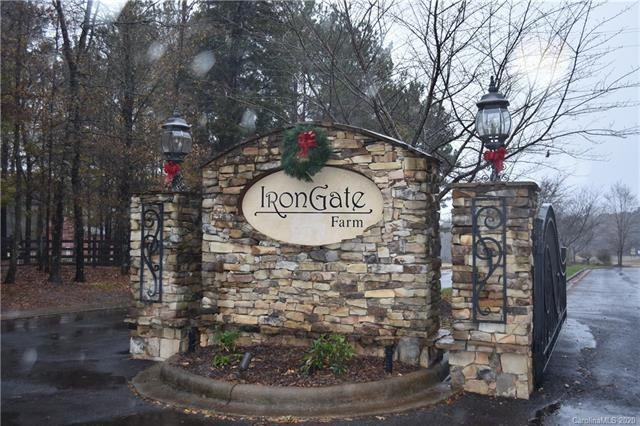 Entrance to gated community, Iron Gate Farm, in Cl