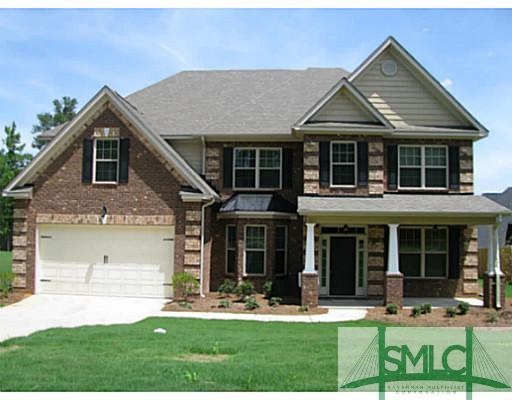 Exterior Front. 4250 Plan by Faircloth Homes.  Pic
