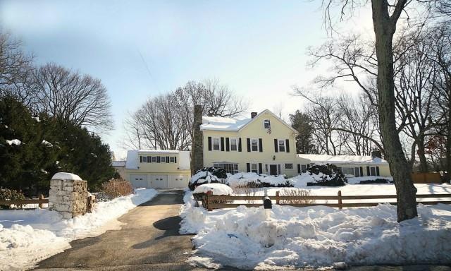 Front with 3 car garage and loft