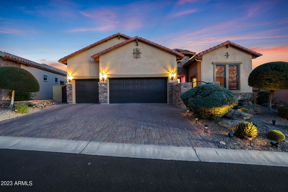 Front Elevation at Twilight