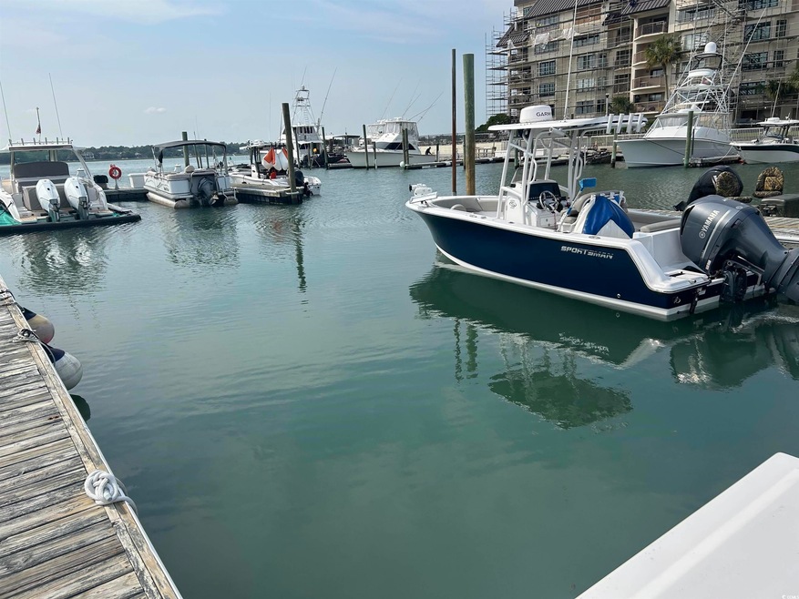 Boat slip with dock