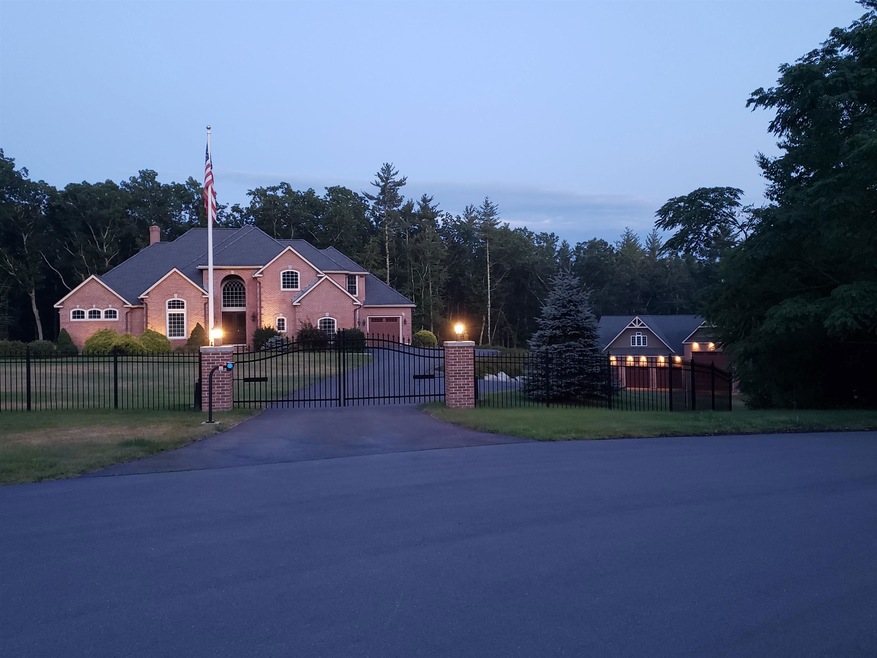 Leads to gated entrance