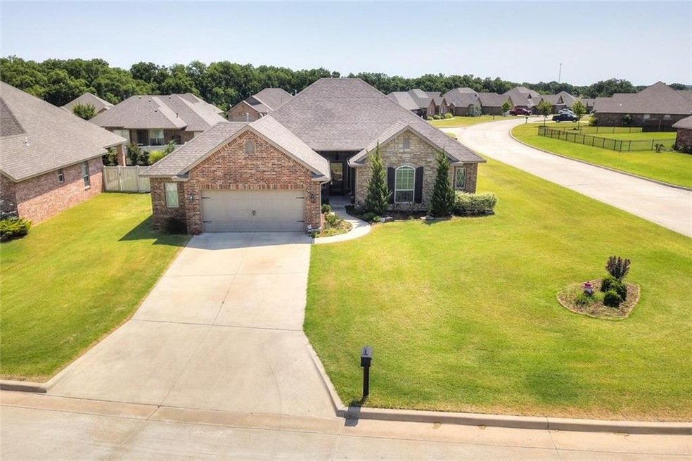 Front of the home.  Nice corner lot.