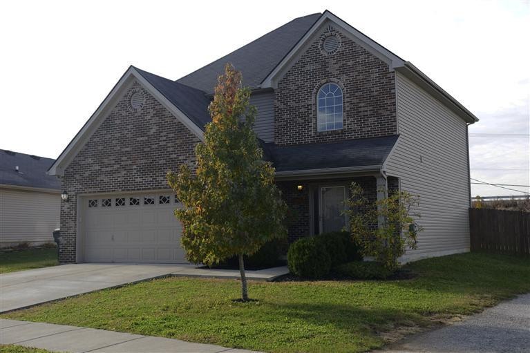 Attractive two story home with a covered