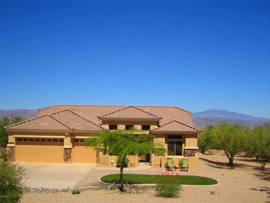 Front of house with views of 4 Peaks