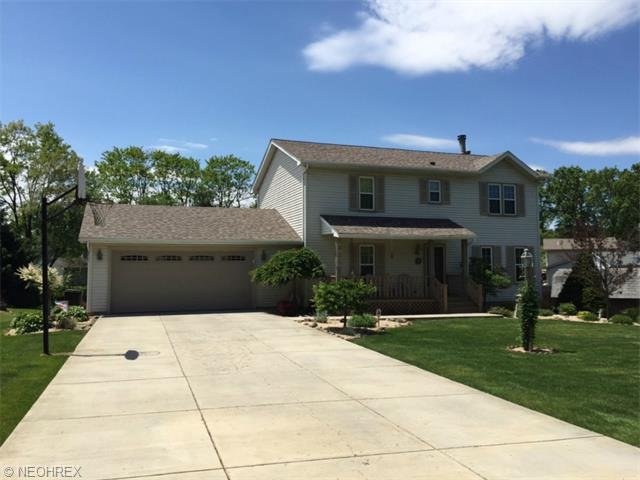 Beautiful landscaping in the front of home.