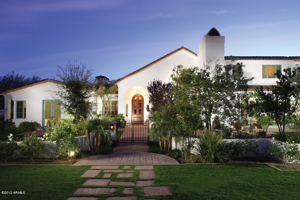 front at dusk