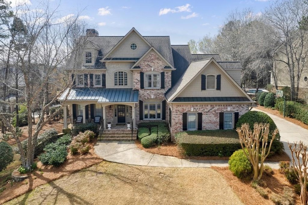 View of front of property featuring covered porch