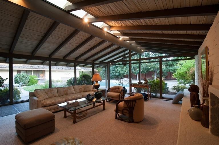 Living room towards pool area