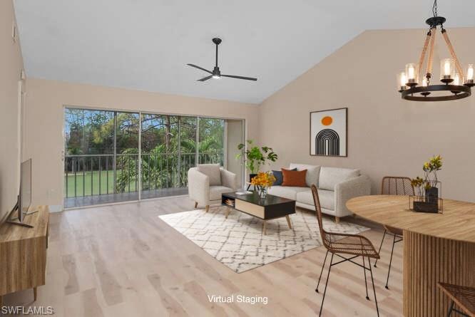 Virtual Staged Living Dining Area