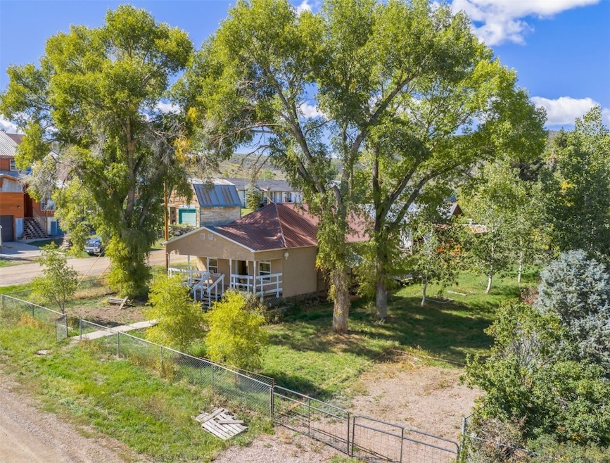 Front of home, double gate for recreational vehicles or additional off-street parking