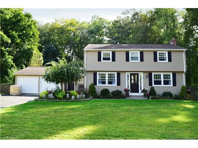 Front view of this beautifully landscaped home