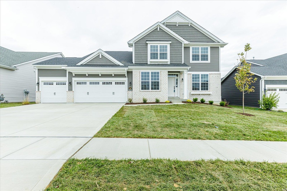 Stunning Front Elevation with 4Car Tandem Garage