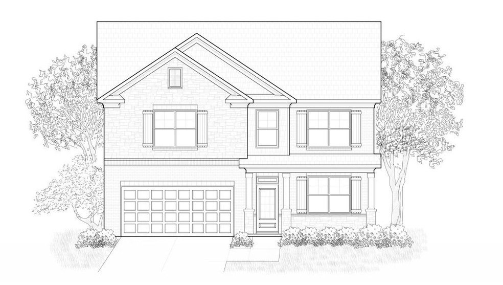 Black & White Rendering of the Plan & Elevation.