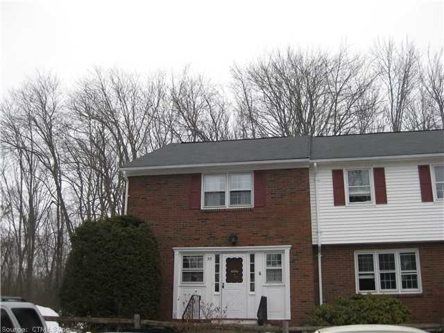 Exterior Front. End Unit - Backs to Woods