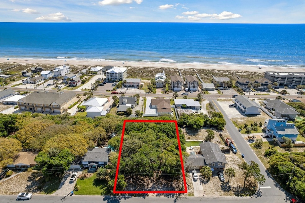 One block off the beach