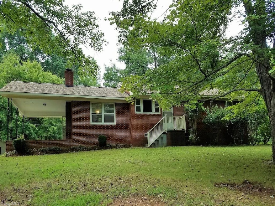 View from the gravel driveway.