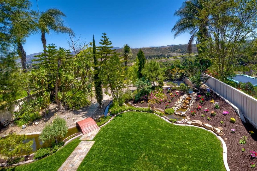 The back yard is like your own Park complete with 