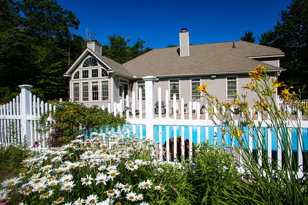 Large pool to house