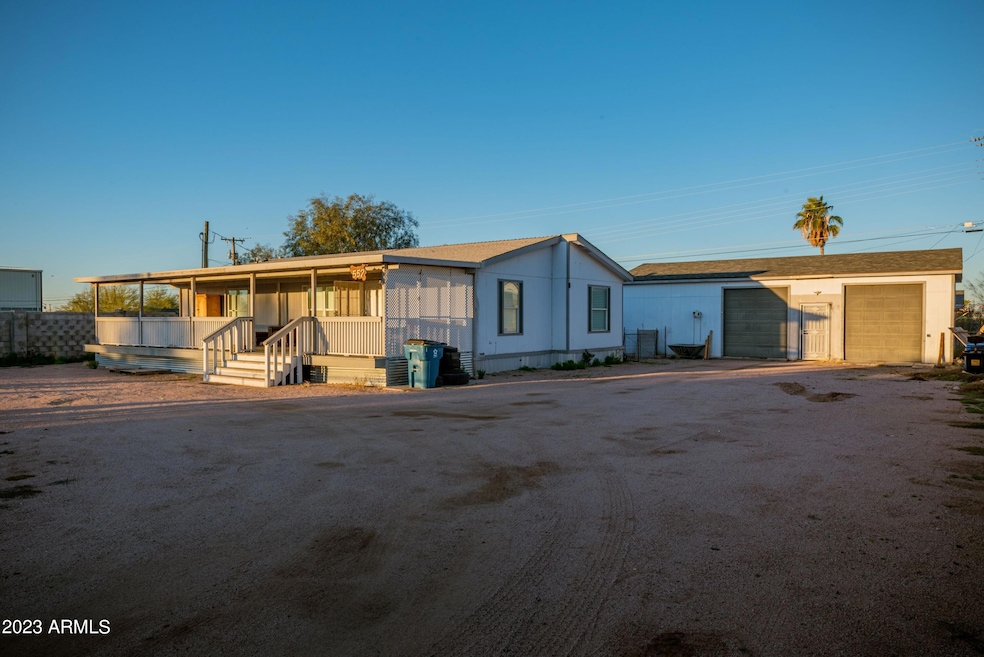Front with garage