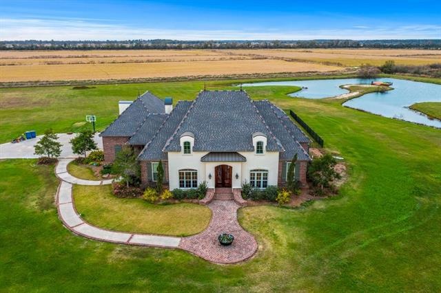 Beautiful French style home on 8.5 acres. View of 