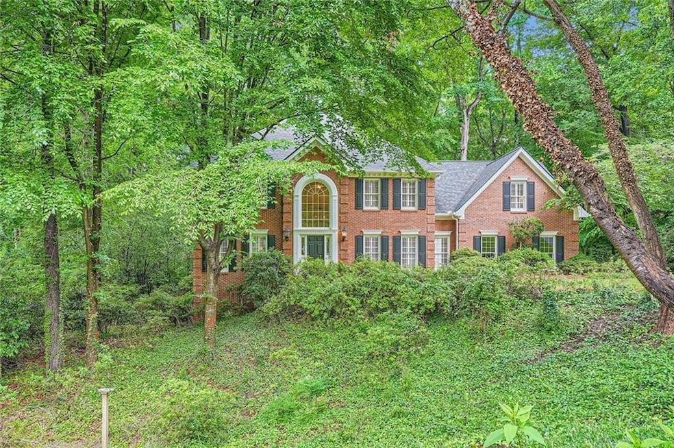 View of front of property with brick siding