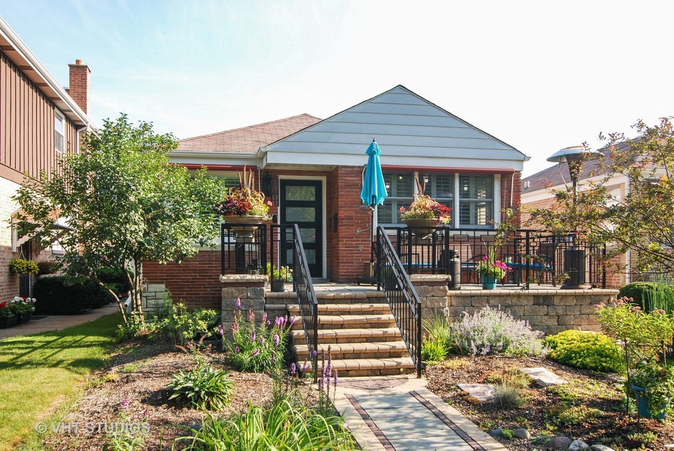 All Brick home, with a paver front porch