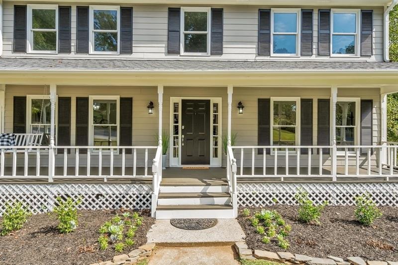 Inviting front porch