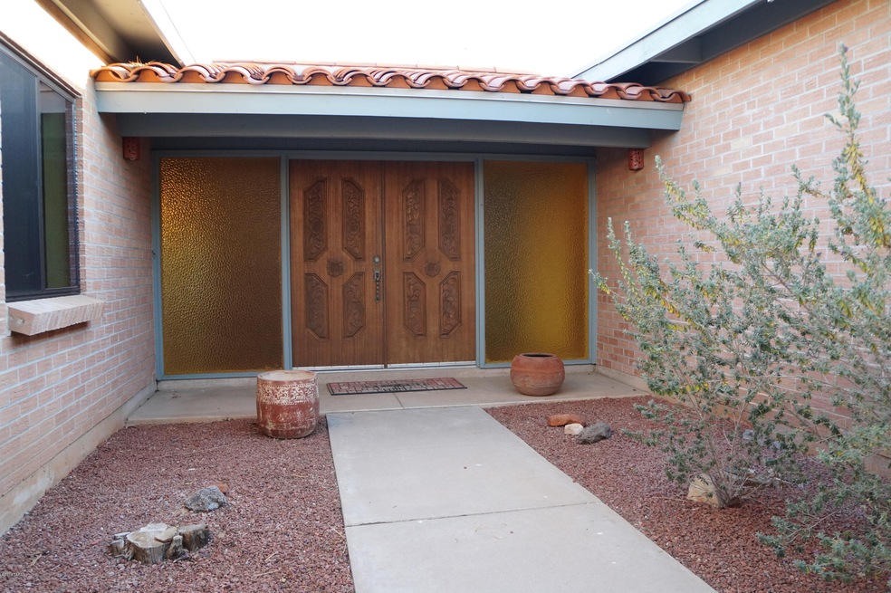 Southwestern Double Door Front Entrance