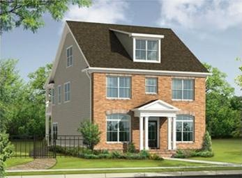Exterior Front. New home under construction. Ready