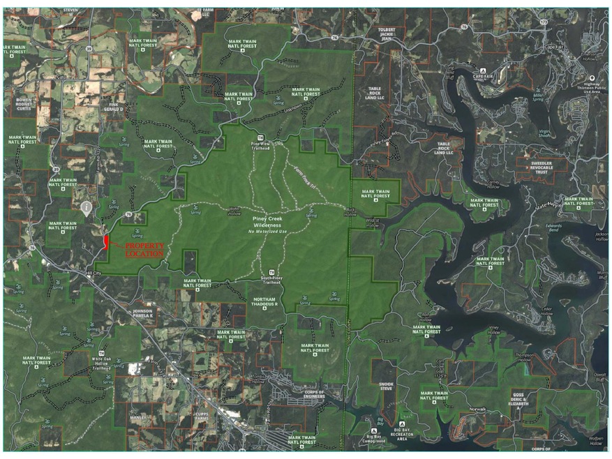 BAXTER SITE MAP ADJOINING NATIONAL FORES