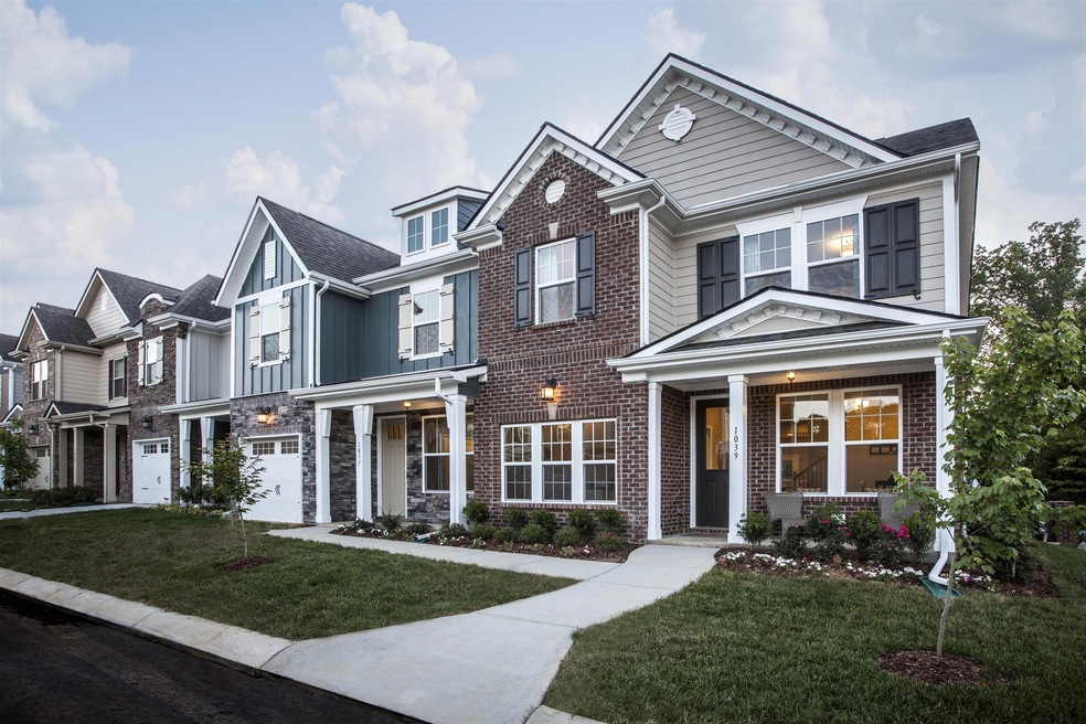 Exterior Structural layout for Townhome Buildings (photo is from similar model)