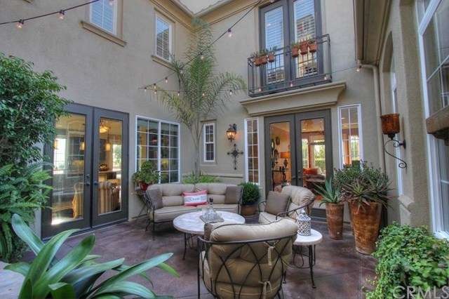 Center Courtyard with 2 sets of French Doors and b