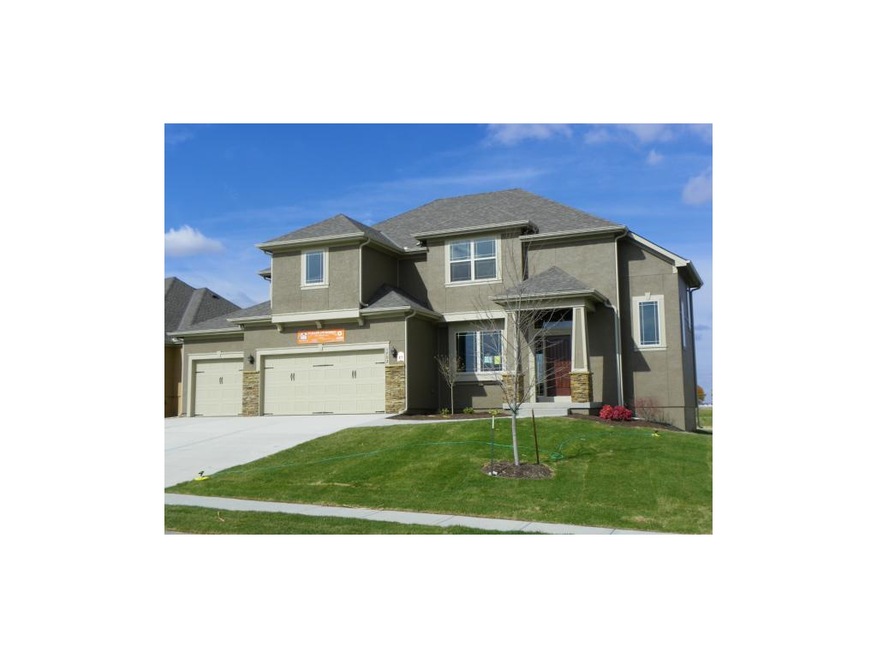 Front Elevation on large lot