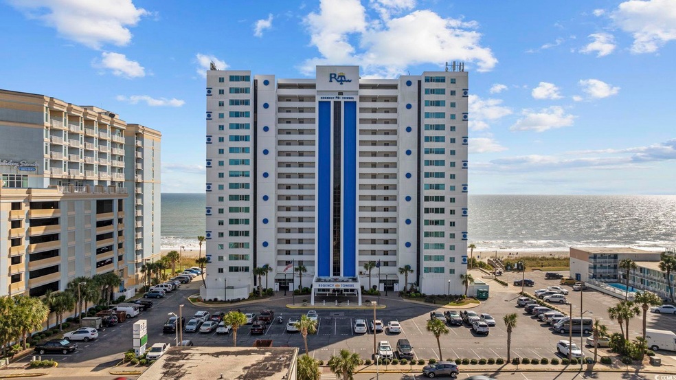 View of building exterior with a water view