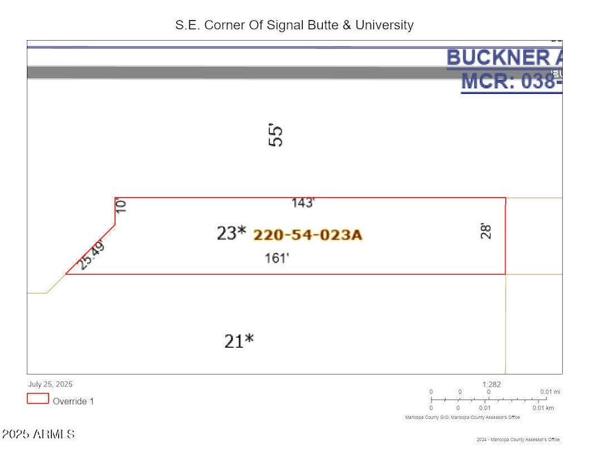 S.E. Corner, Signal Butte & University