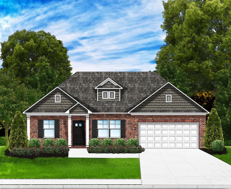 View of front of home featuring an attached garage