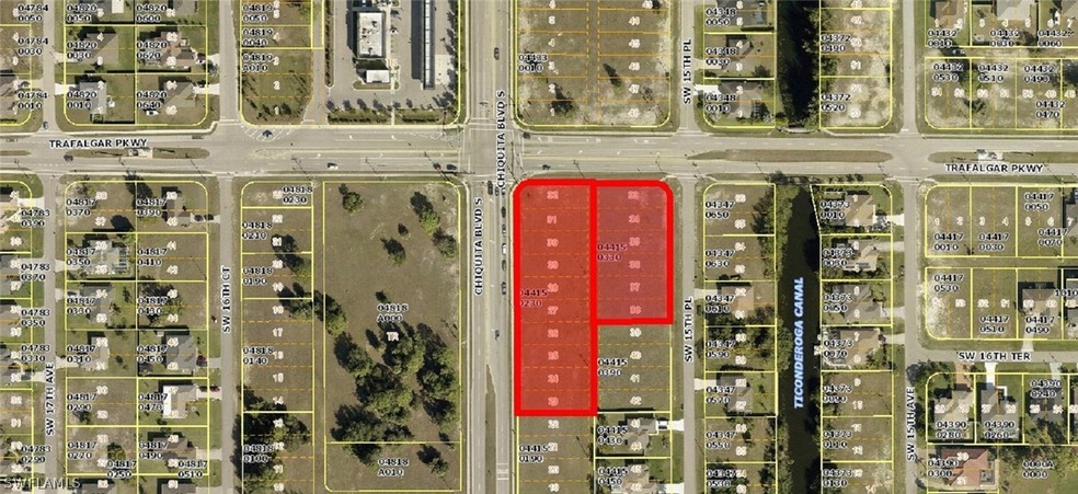 Chiquita Bl and Trafalgar Pkwy aerial