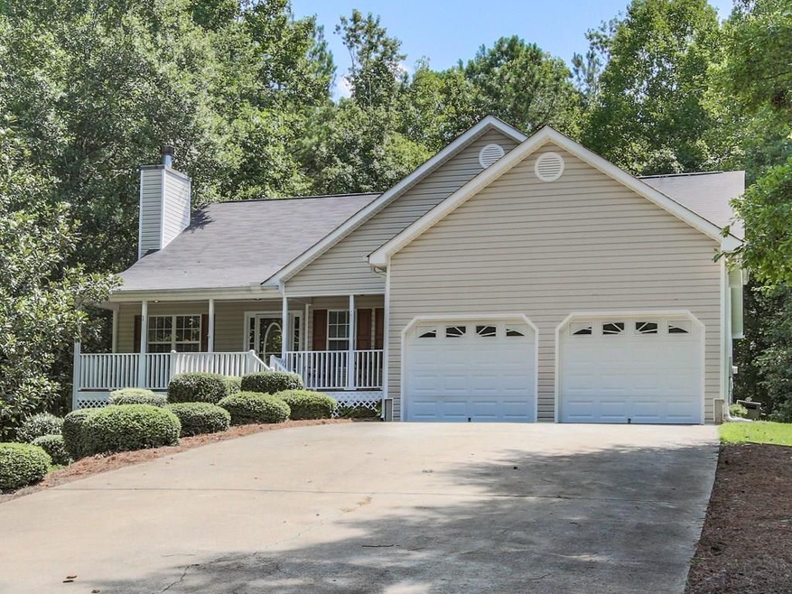 Ranch with rocking chair front porch