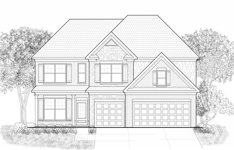 Black & White Rendering of Plan & Elevation