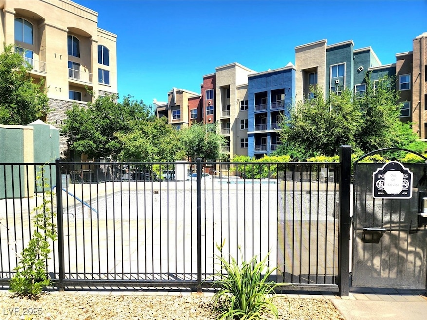 Gate featuring a residential view