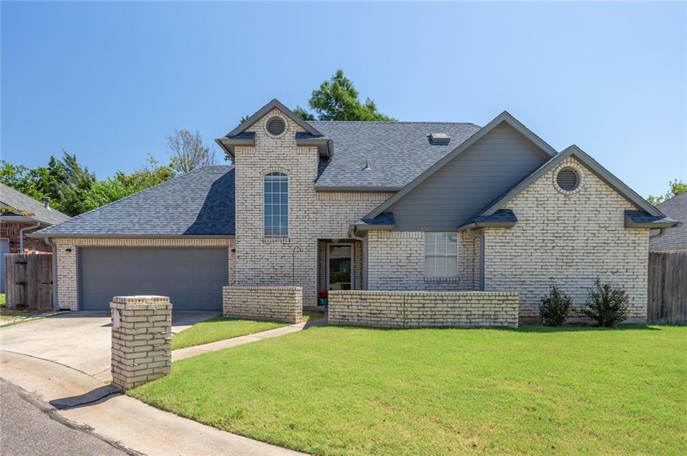 This charming home is located on a cul-de-sac.