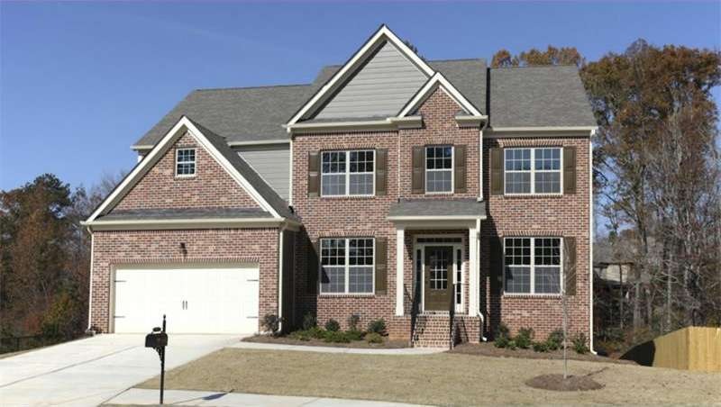 FRONT SAMPLE PLAN & ELEVATION. NOT ACTUAL HOME.