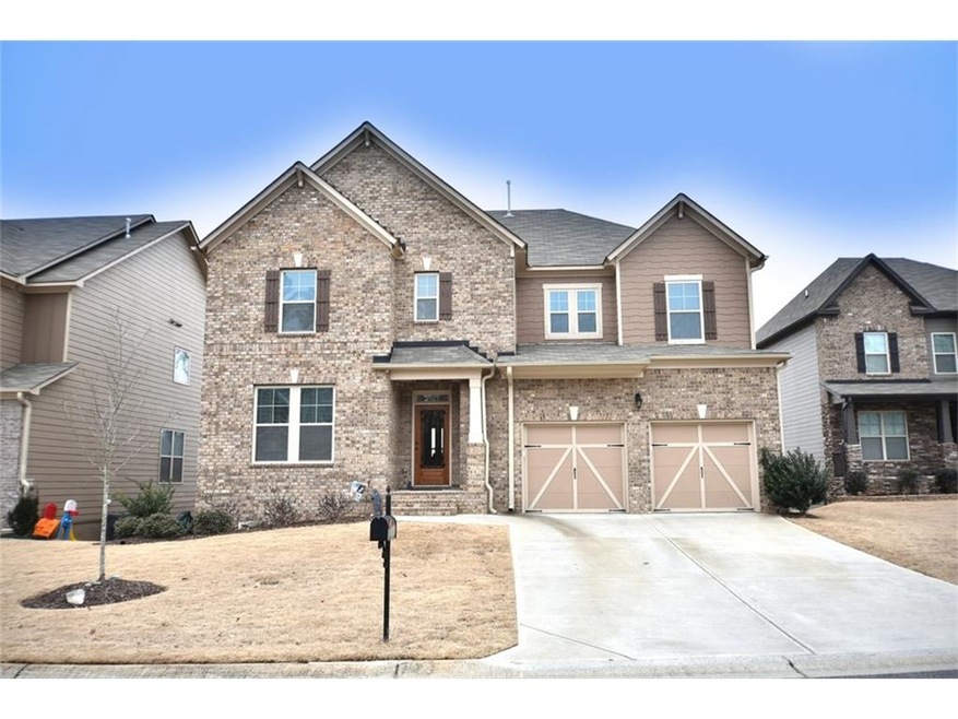 Brick Front w/Mahogany Front Door
