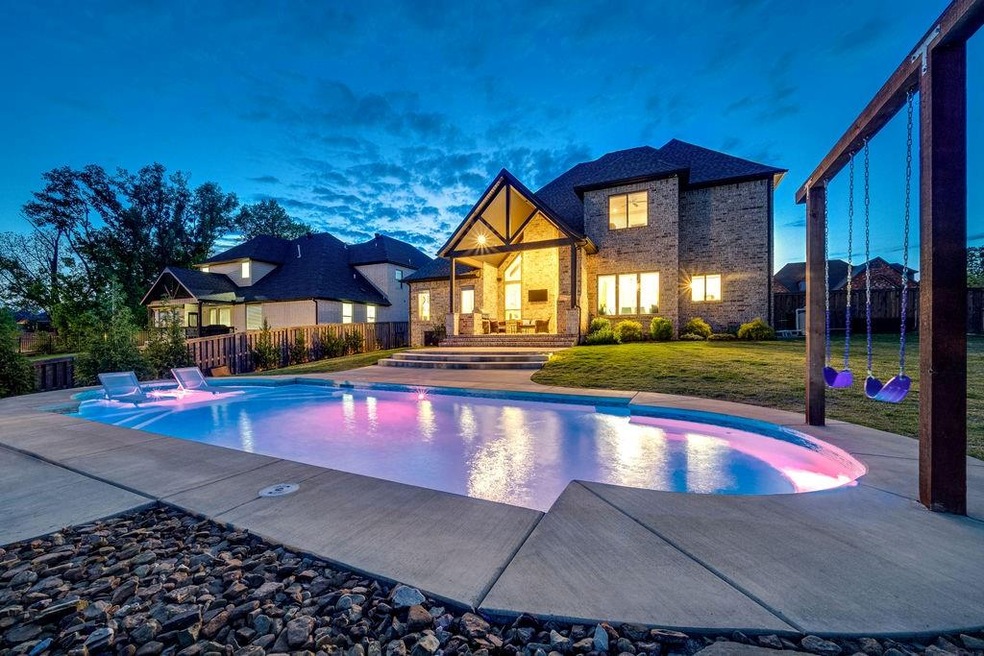 Resort like backyard!  Heated, salt water pool wit